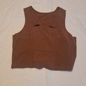 Lululemon Nulu™ & Mesh Back Shelf-Bra Yoga Tank Top – Ancient Copper